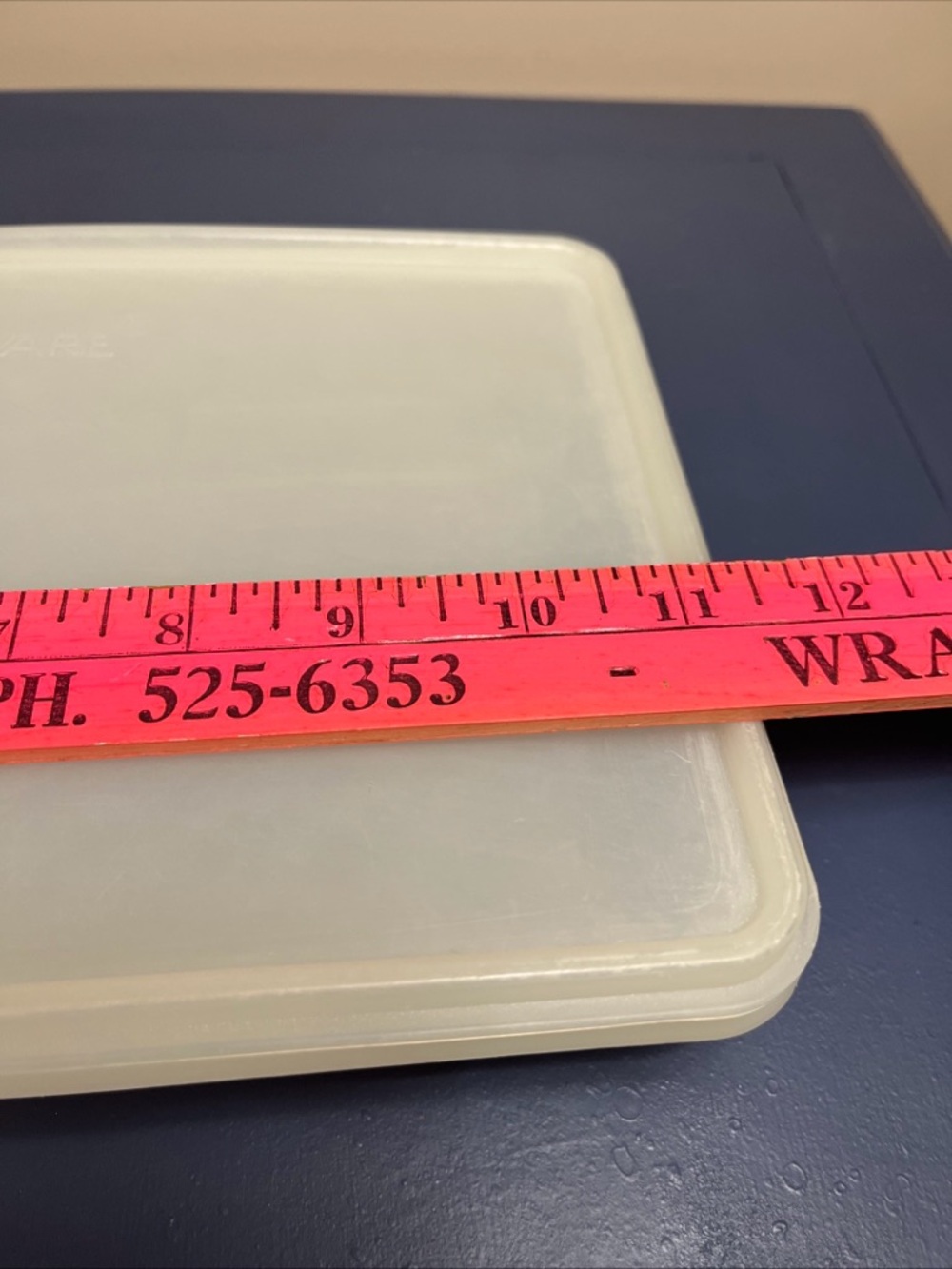 Tupperware White Rectangular Storage Lid - Picture 6 of 8